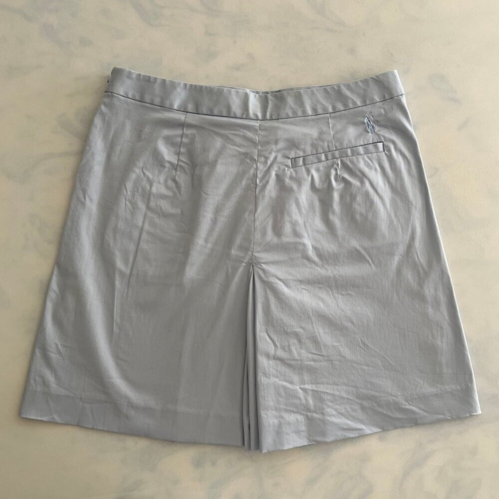 Ralph Lauren Golf Baby Blue Athletic Midi Pleated Skort Shorts - Picture 2 of 8